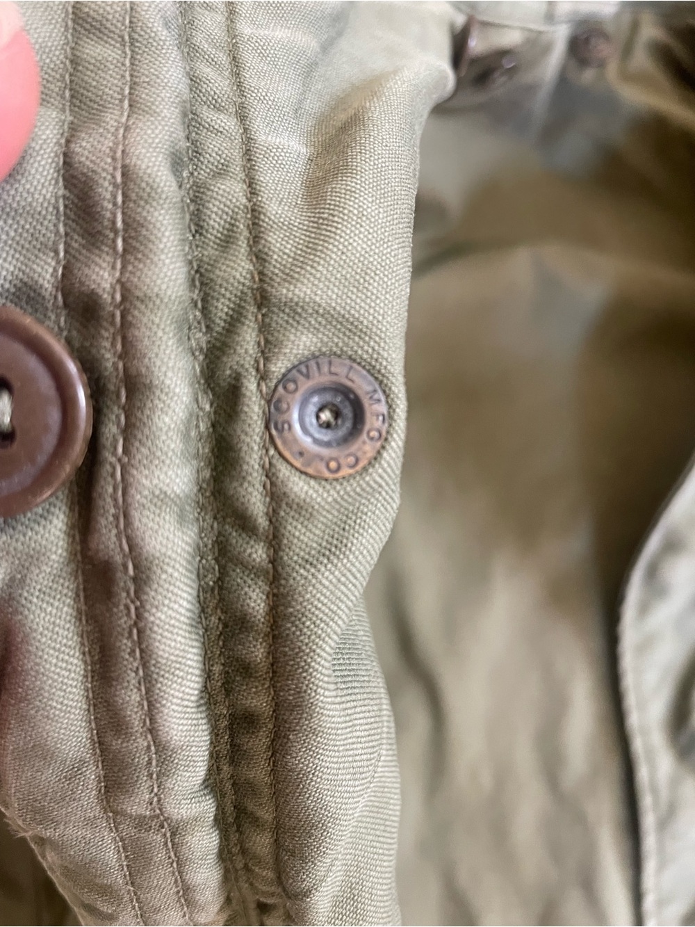 Vtg M1951 Field Jacket. Size Small/Short *flaws* - Picture 6 of 11